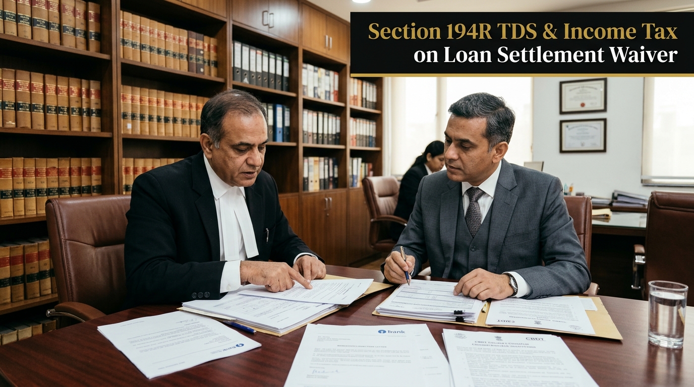 Section 194R TDS & Income Tax on Loan Settlement Waiver in India (2026)