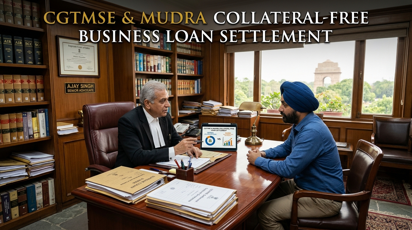 CGTMSE & Mudra Collateral-Free Business Loan Settlement in India (2026)
