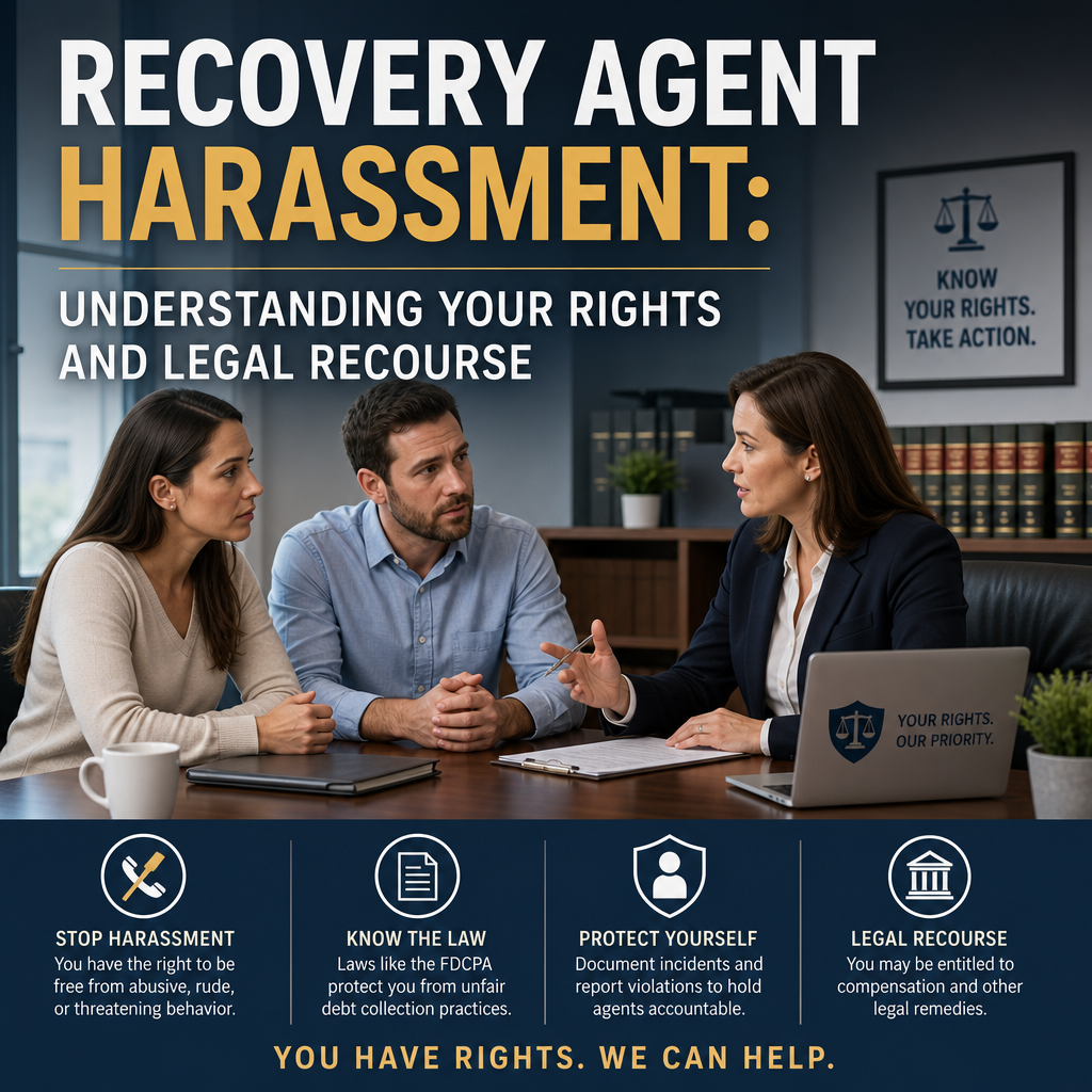 Recovery Agent Harassment: Understanding Your Rights and Legal Recourse