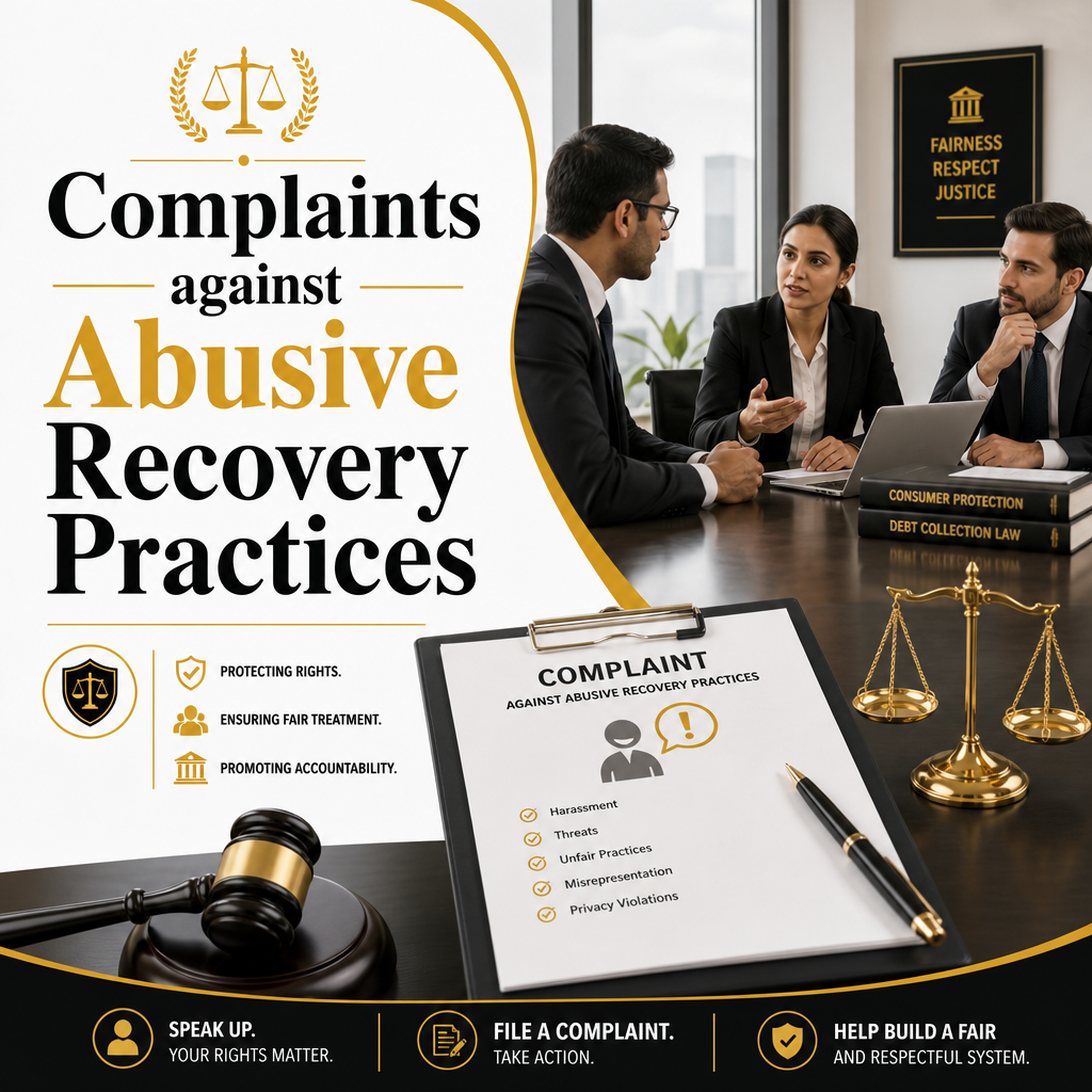 Complaints against abusive recovery practices in India (2026)