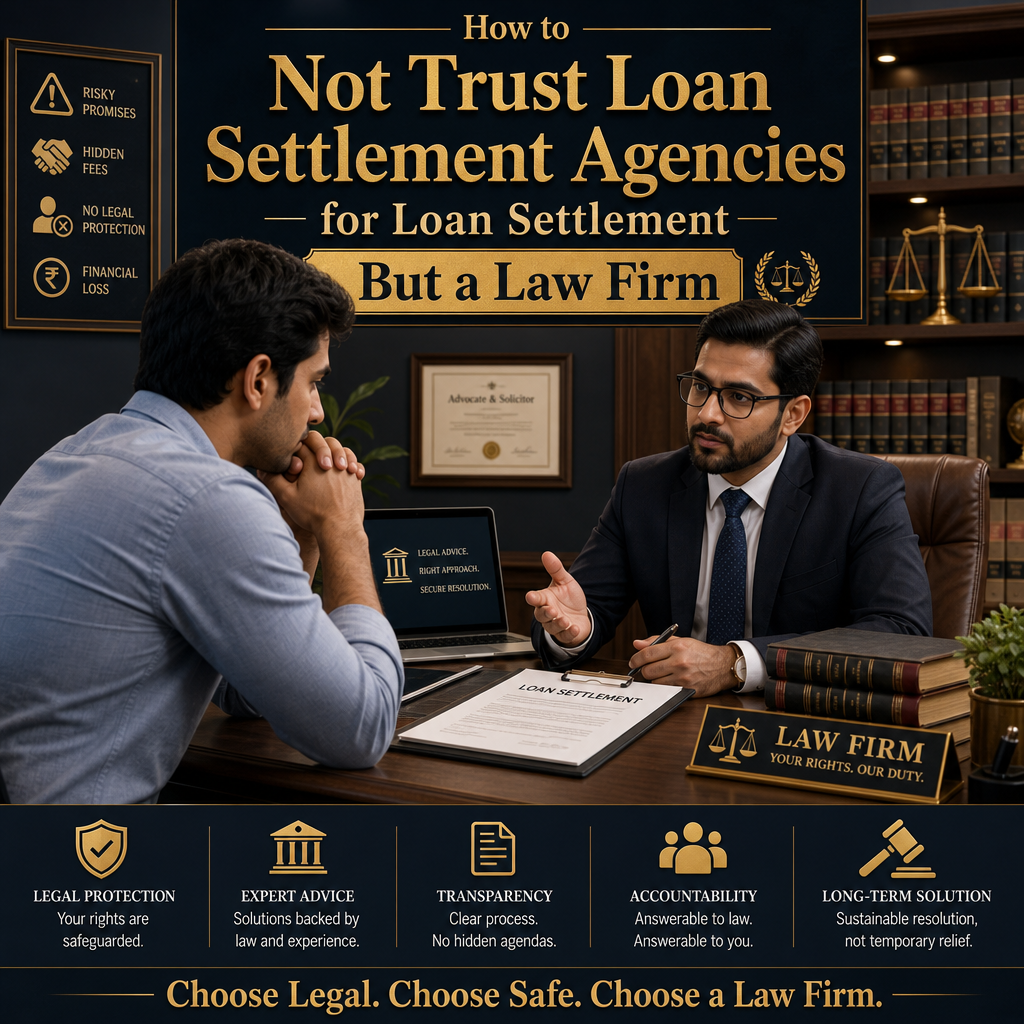 How to Not Trust Loan Settlement Agencies for Loan Settlement but a Law Firm