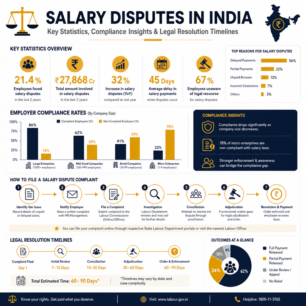 Employer Not Paying Salary: Legal Solutions & Rights - Data Infographic