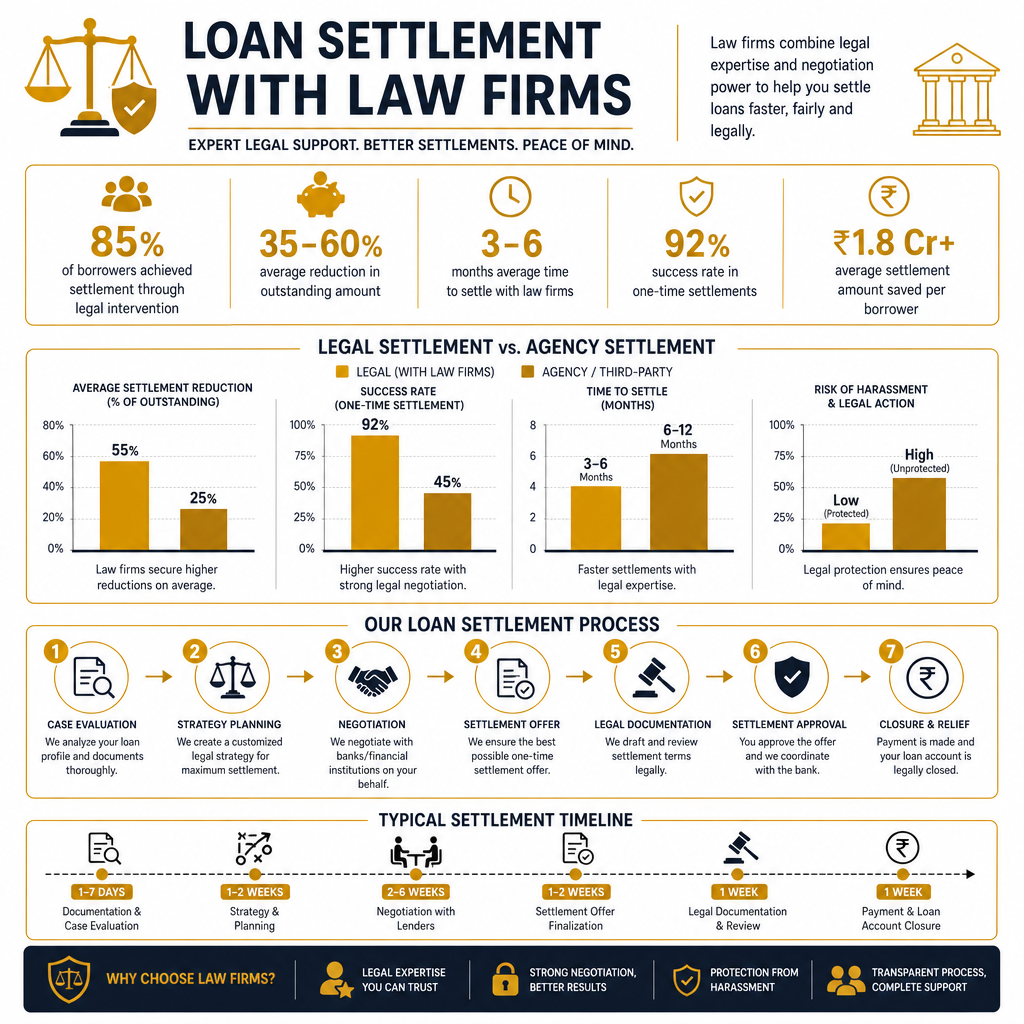 Why Settling Your Loan with a Law Firm is Superior - Data Infographic
