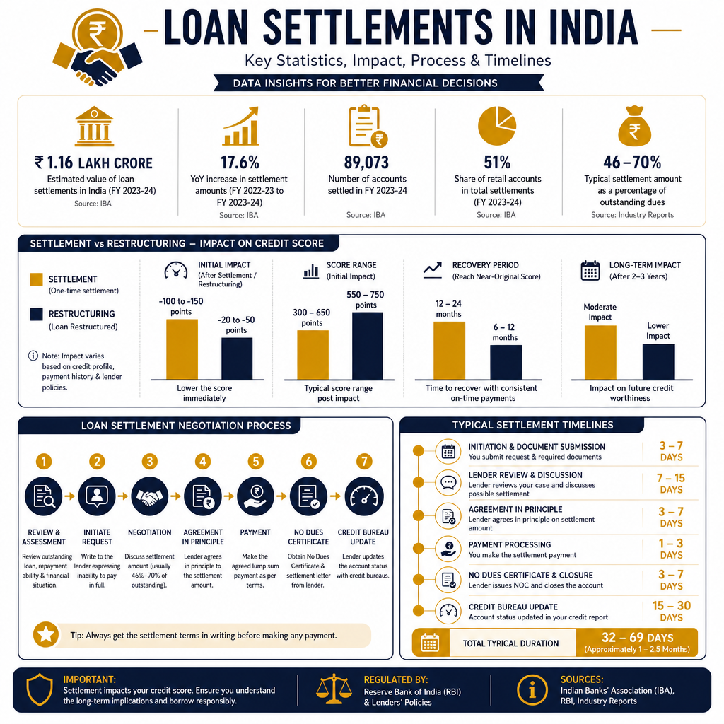 Comparing Loan Settlement Options in India: A Legal Perspective - Data Infographic