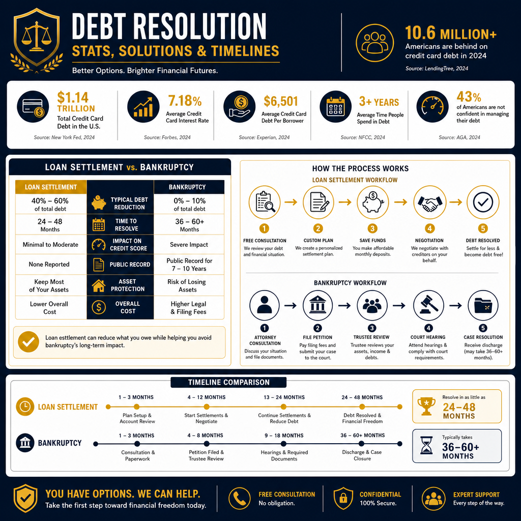 Best Debt Solution: Legal Paths to Financial Freedom - Data Infographic