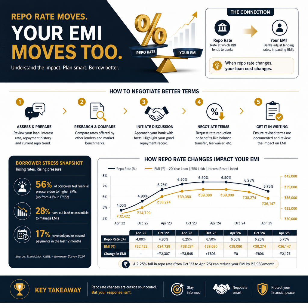 Repo Rate Impact on Loan Settlement: Understanding the Effects in 2026 - Data Infographic