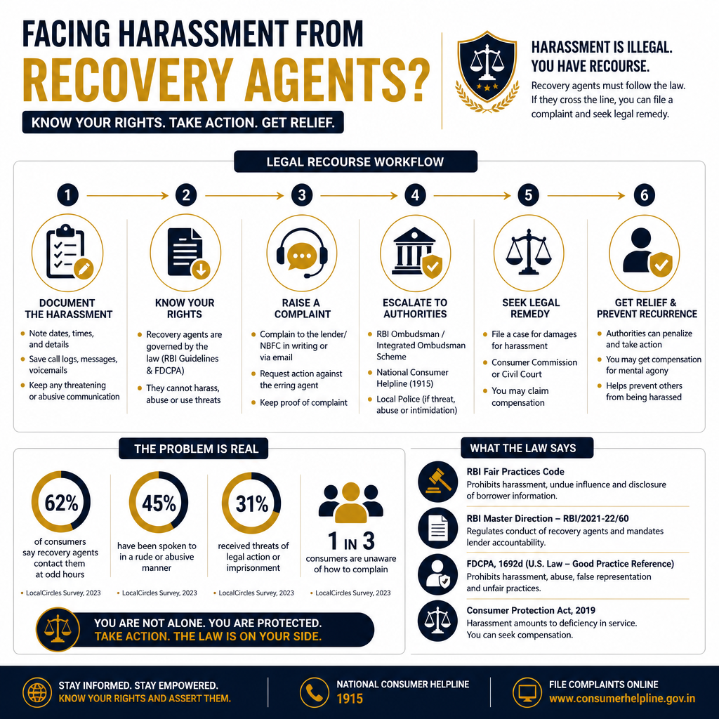 Recovery Agent Harassment: Understanding Your Rights and Legal Recourse - Data Infographic