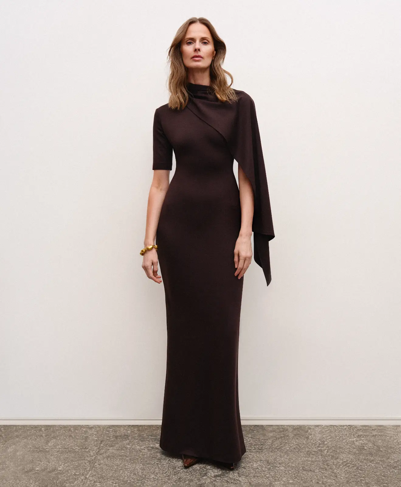 Chocolate brown Affair dress - old money aesthetic for women