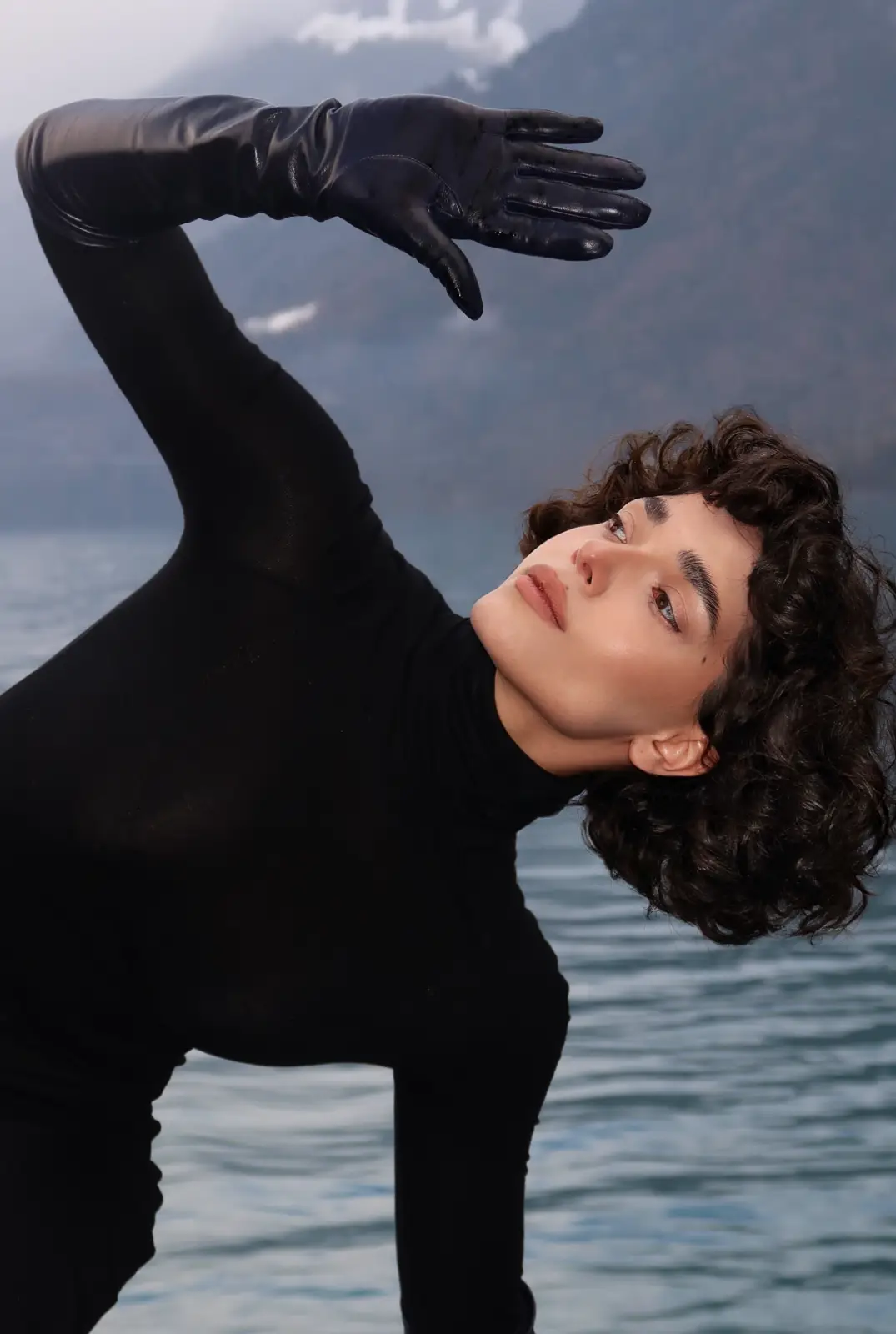 The designer black maxi Avenue dress for women