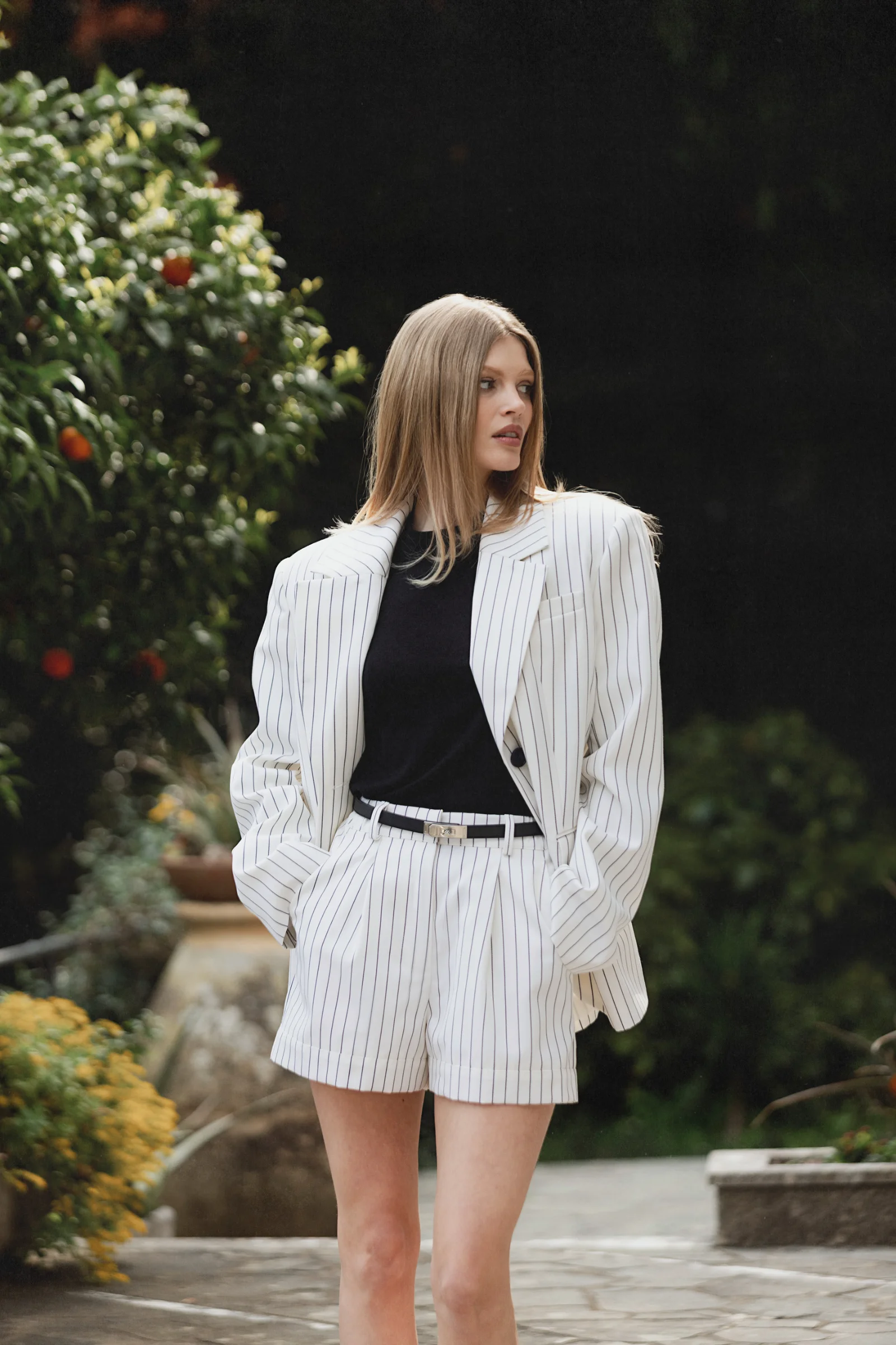 The Truman wool white blazer—classic women’s clothing
