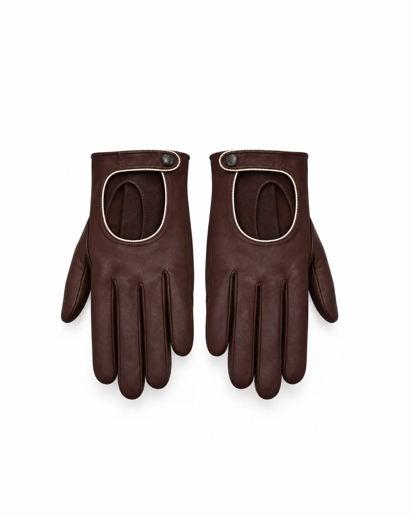 Luxury women’s leather gloves The Grace navy