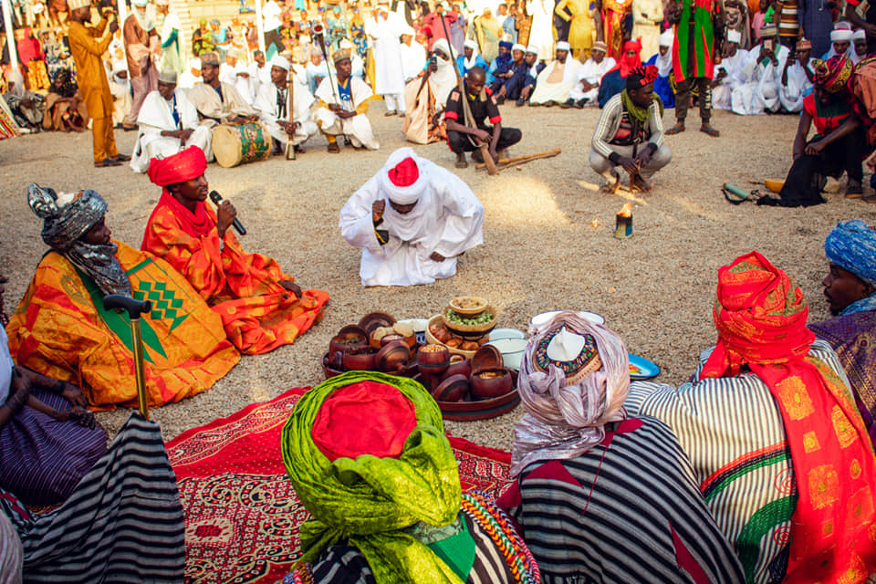 Traditional dancers performing on stage