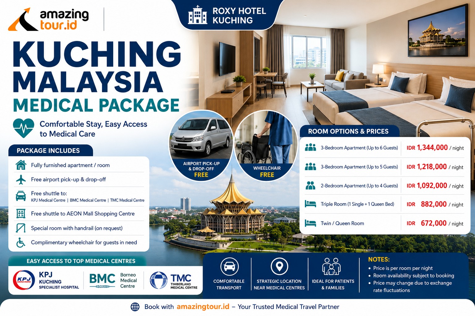 Paket Medis Kuching Hotel Dan Shuttle
