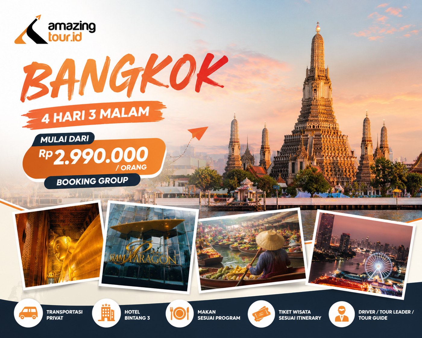 Paket Tour Bangkok 4 Hari 3 Malam