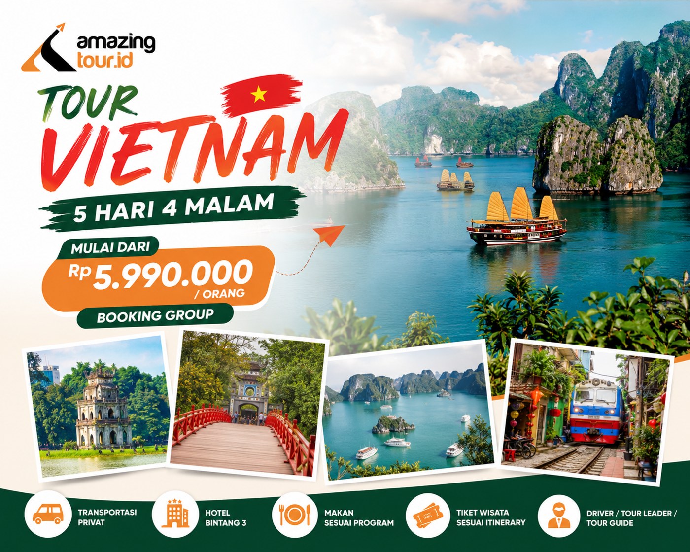 Tour Vietnam 5 Hari 4 Malam