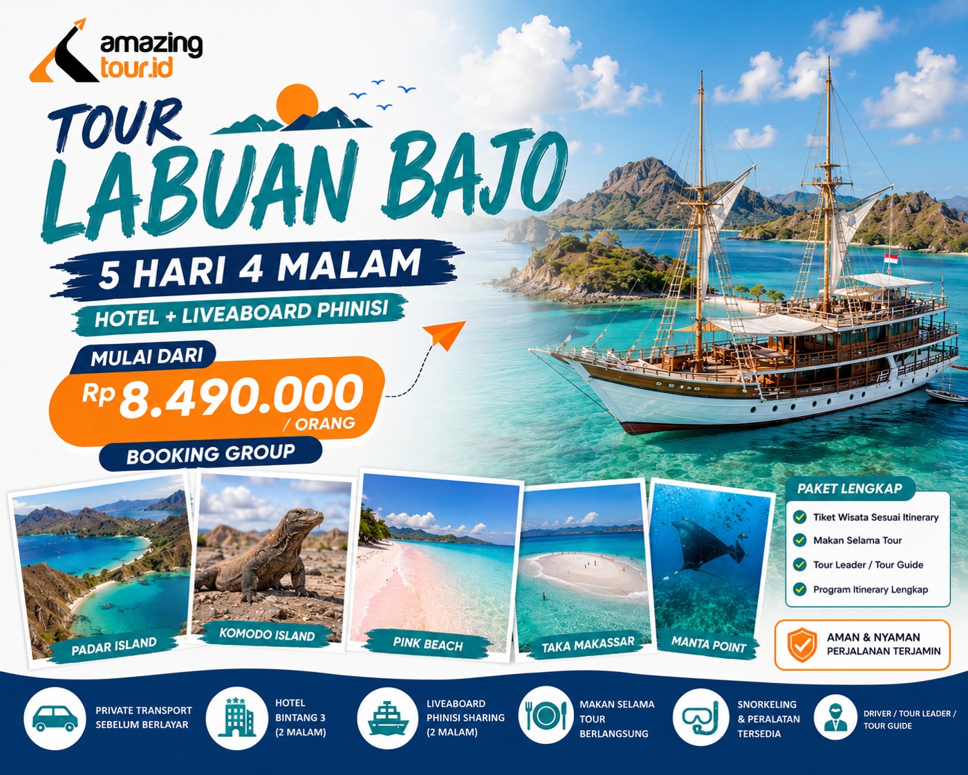Paket Tour Labuan Bajo 5 Hari 4 Malam