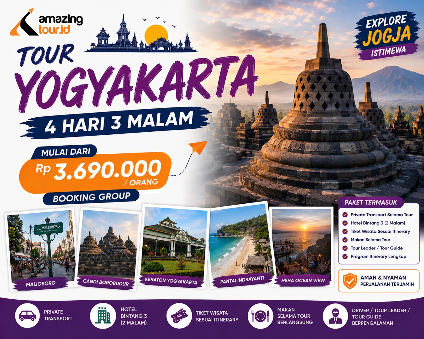 Tour Yogyakarta 4 Hari 3 Malam