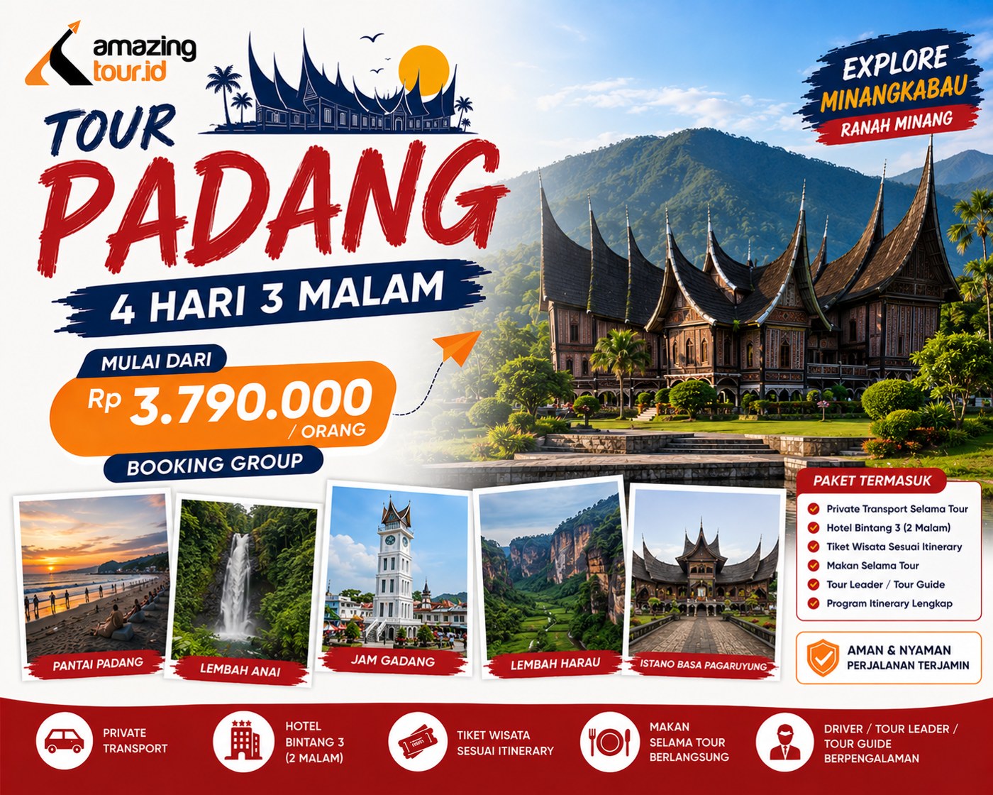 Tour Padang 4 Hari 3 Malam
