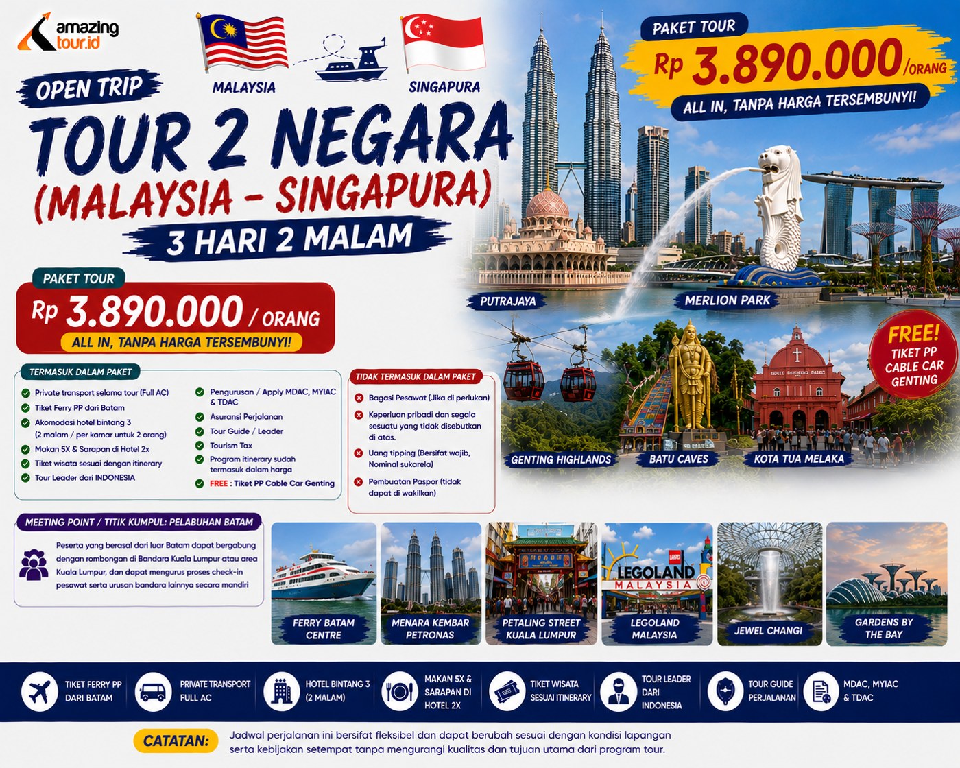 Open Trip 2 Negara Malaysia – Singapura 3 Hari 2