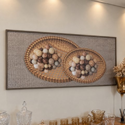 Quadro textura cesta