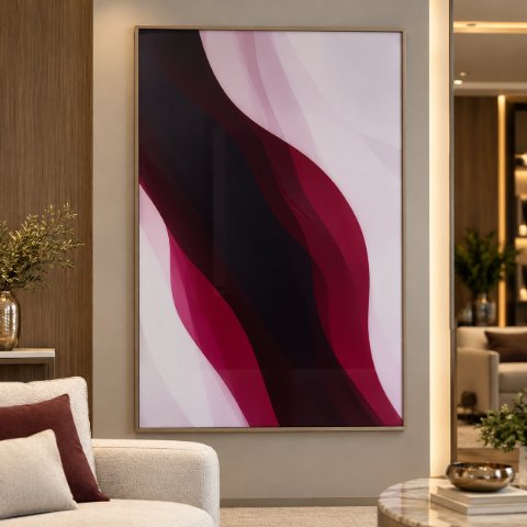 Quadro bordô linha