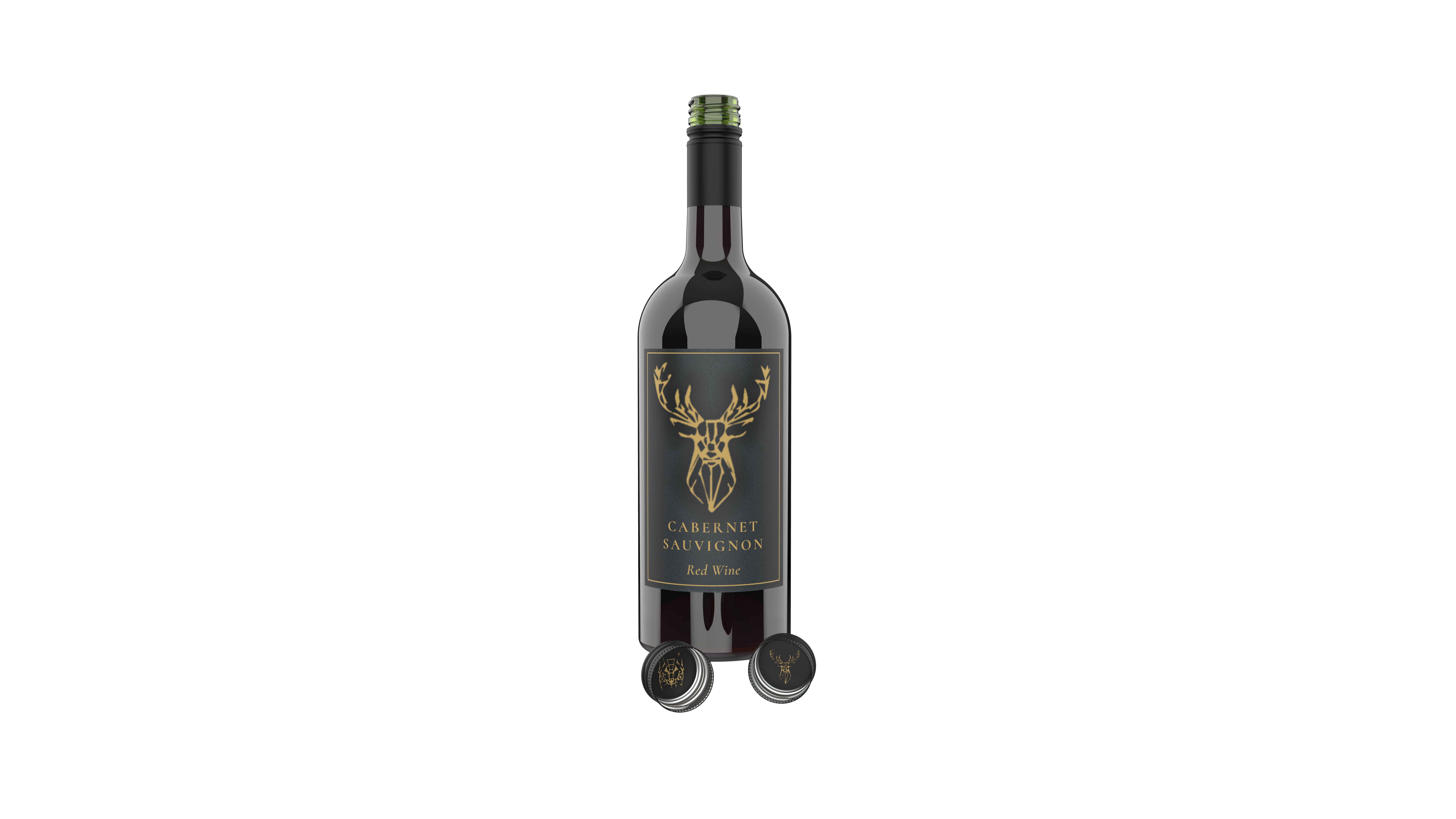 Schema impressions custom printed liners with a bottle of wine