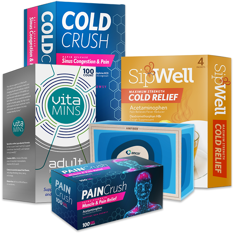 Custom Display Boxes for Consumer Health Products