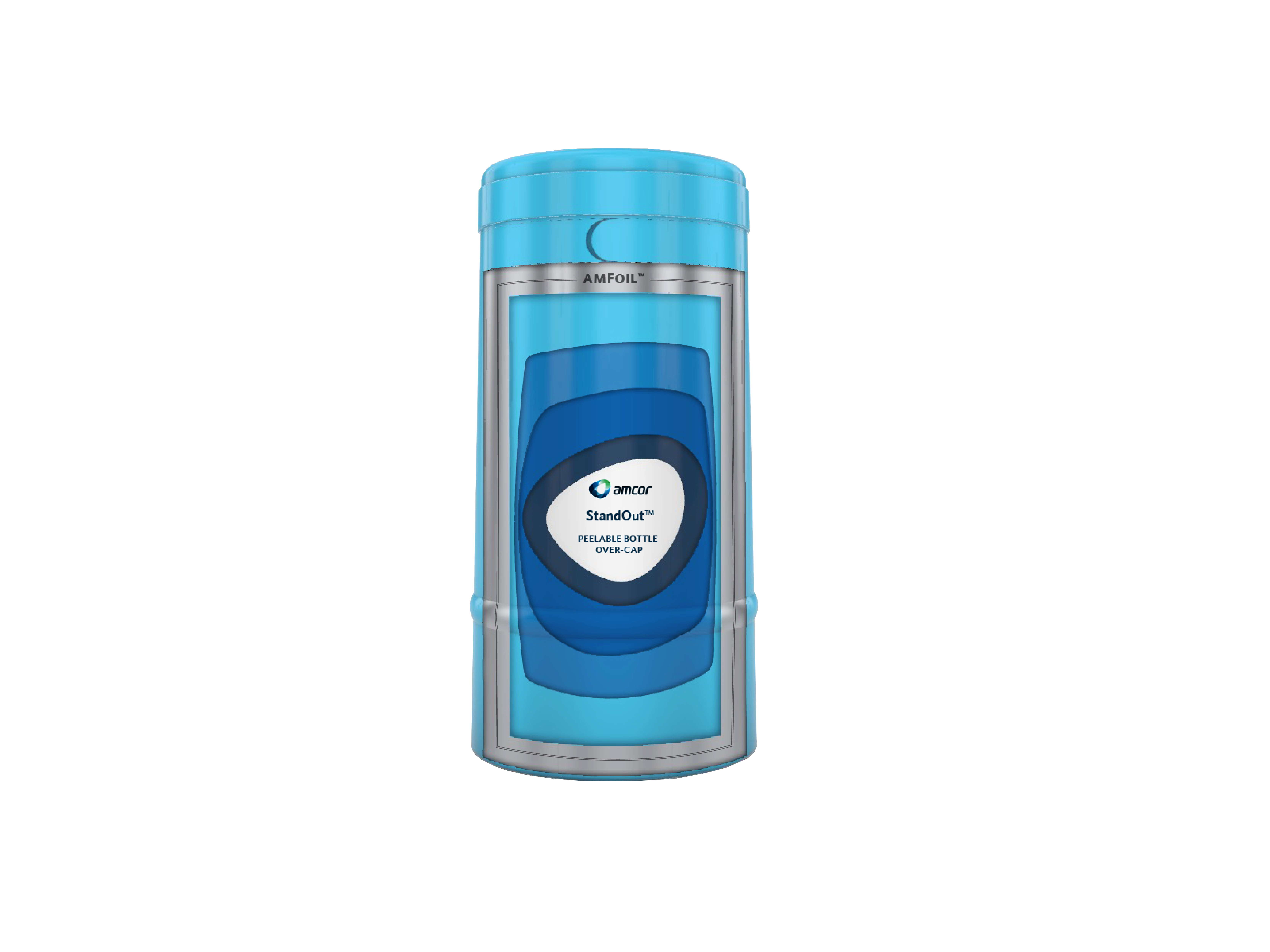 Peelable bottle over-cap