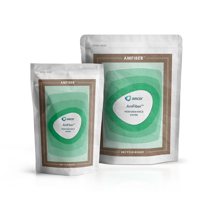 Recyclable paper coffee packaging
