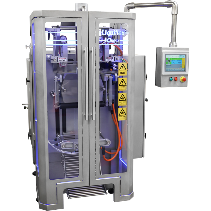 Liquiflex CB VFFS Machine with blue lights