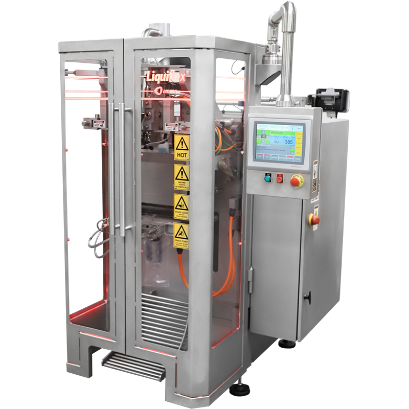 Liquiflex CB VFFS Machine with red lights