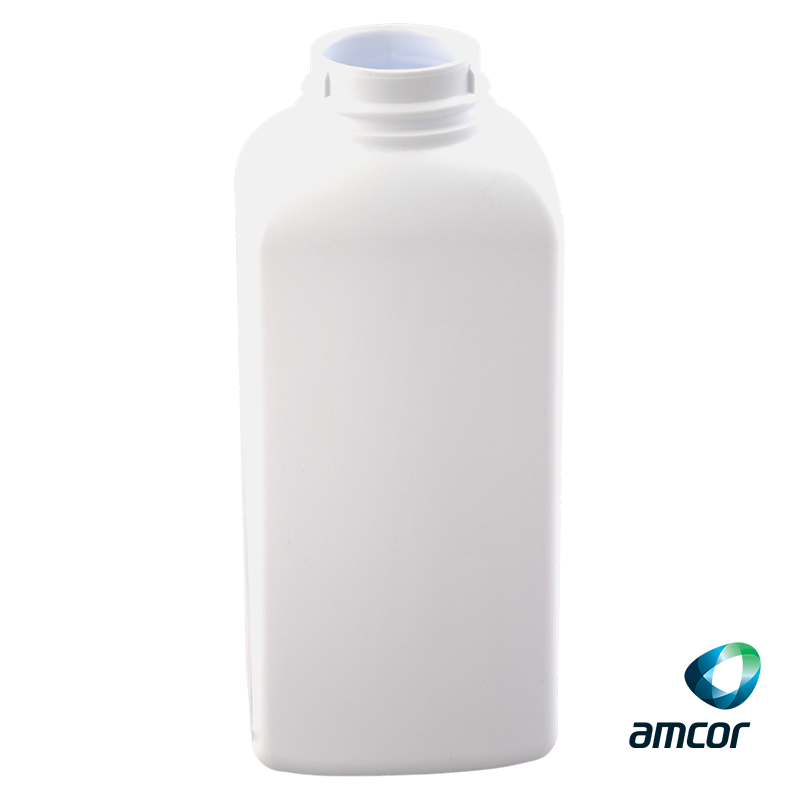 Square Powder Oval Bottle 4 oz