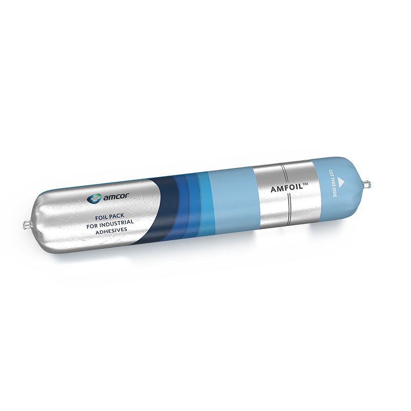 Foil pack for industrial adhesives