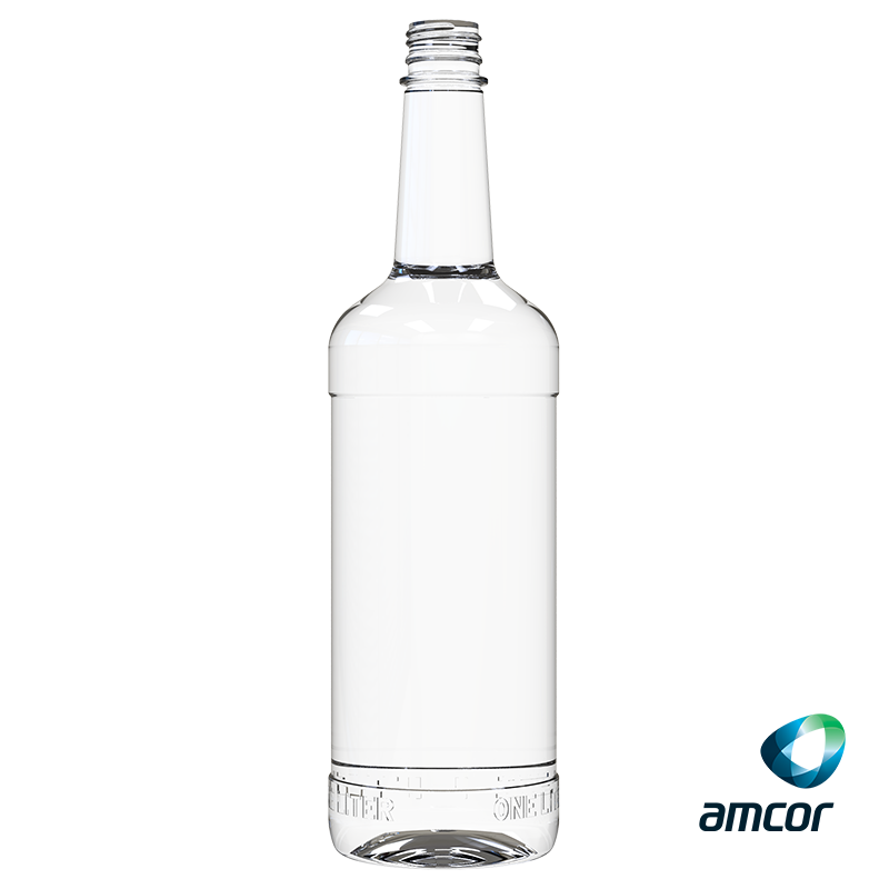 Round Straight Neck Spirits 1 L