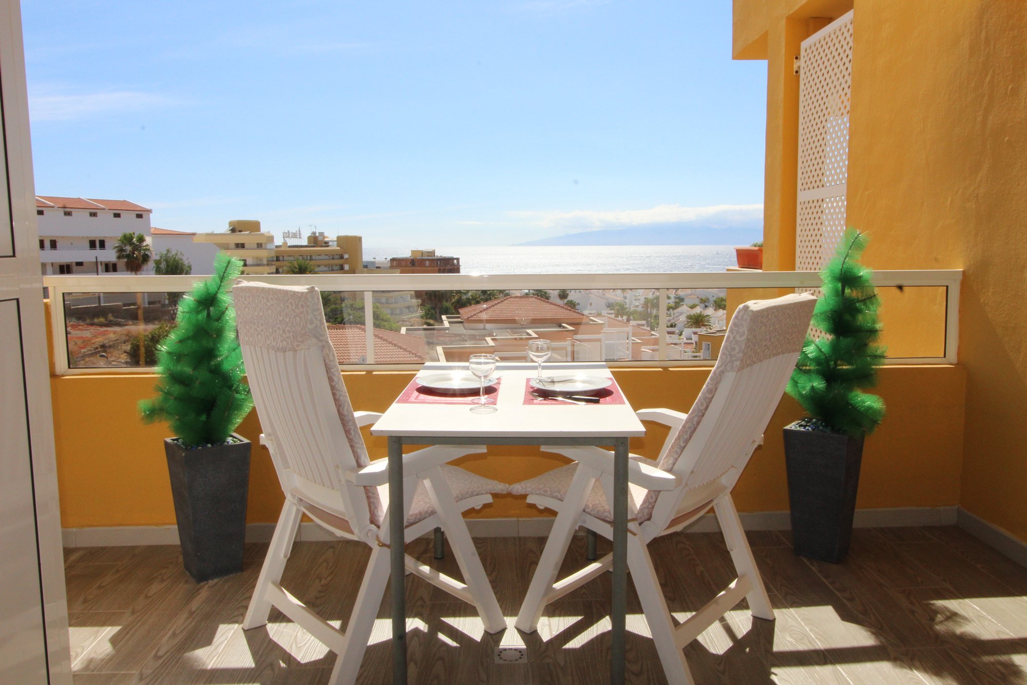 Vaso Rojo vista mar, Adeje, Espagne
