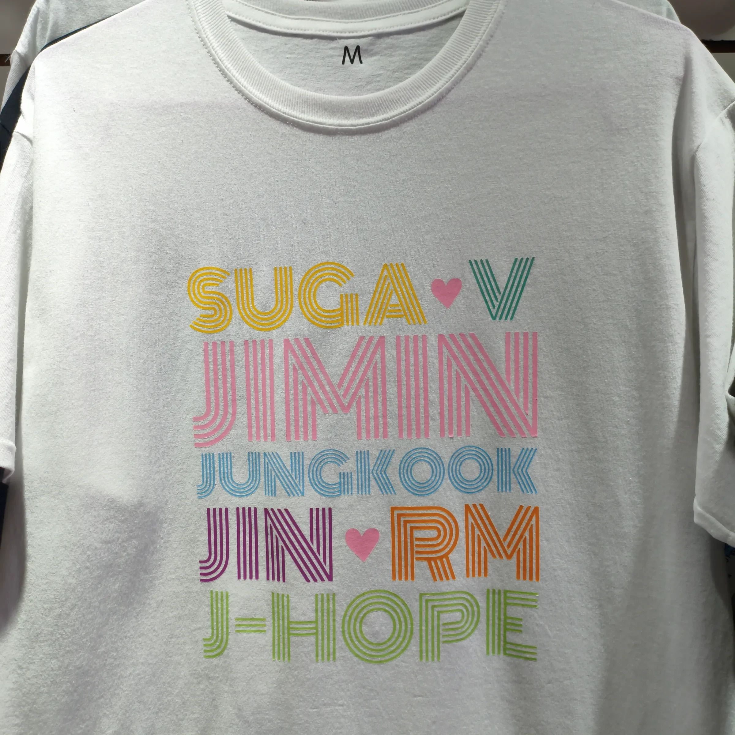 BTS estampado nombres integrantes