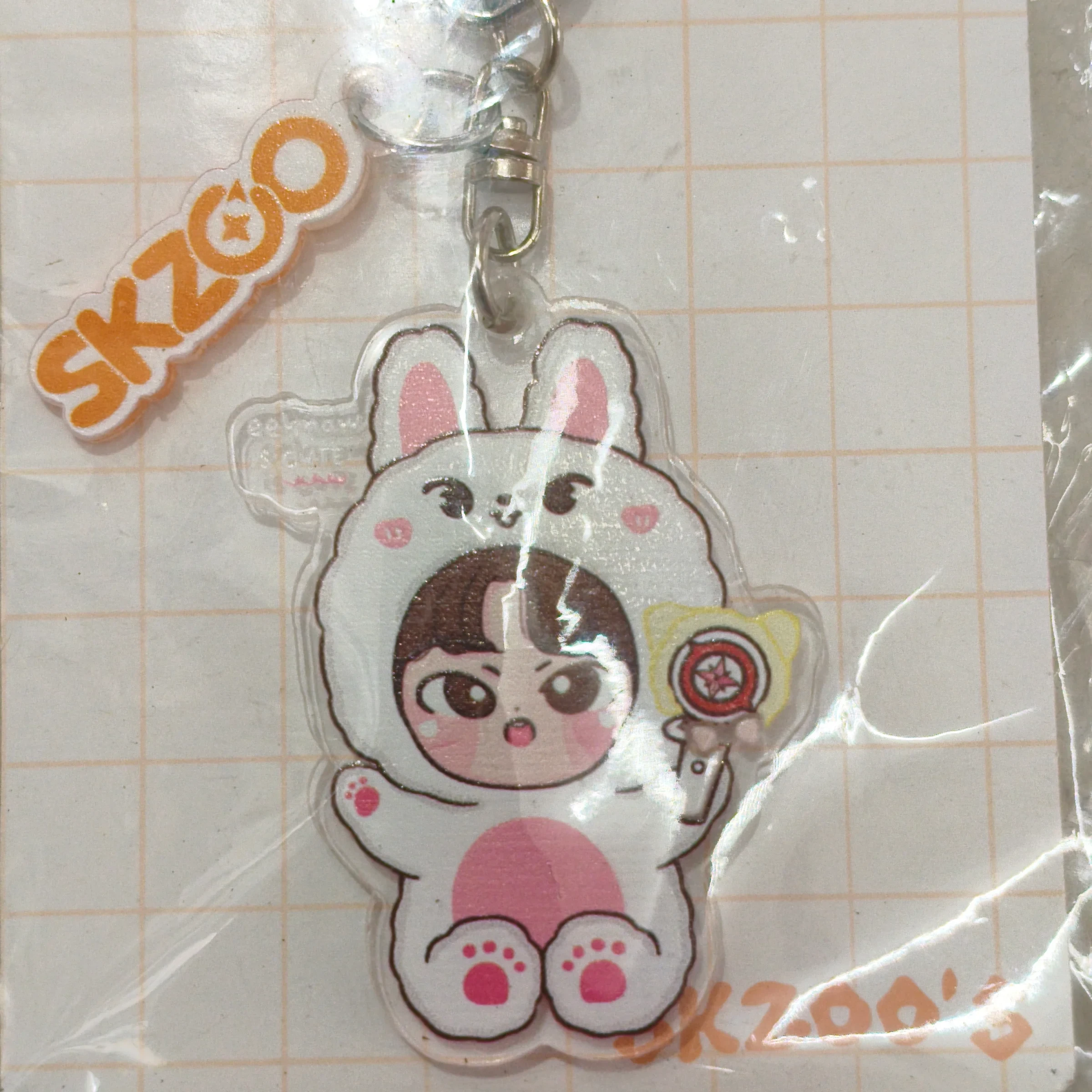 Skzoo chibi lee know conejo cuerpo completo