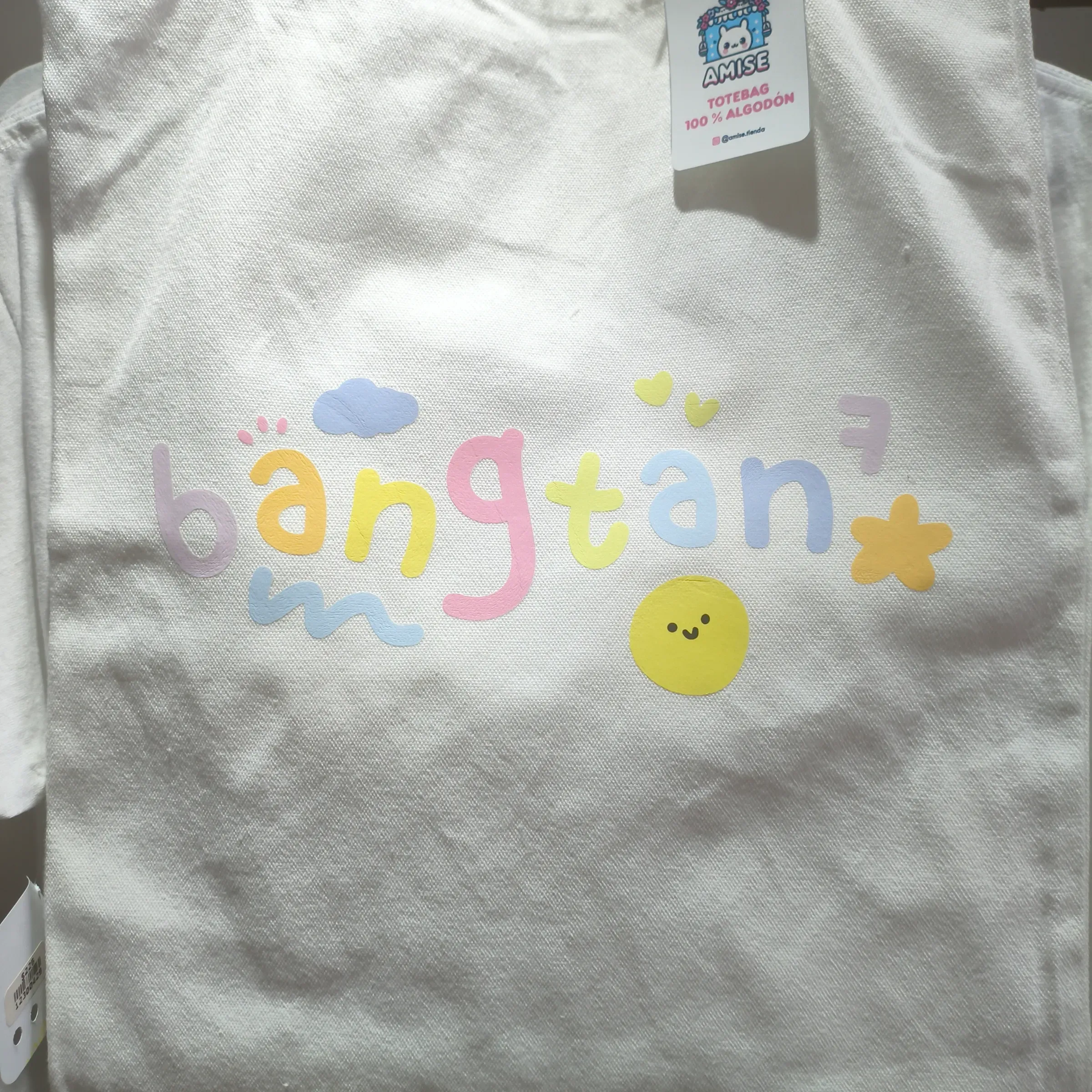"Bagtan" letras multicolor