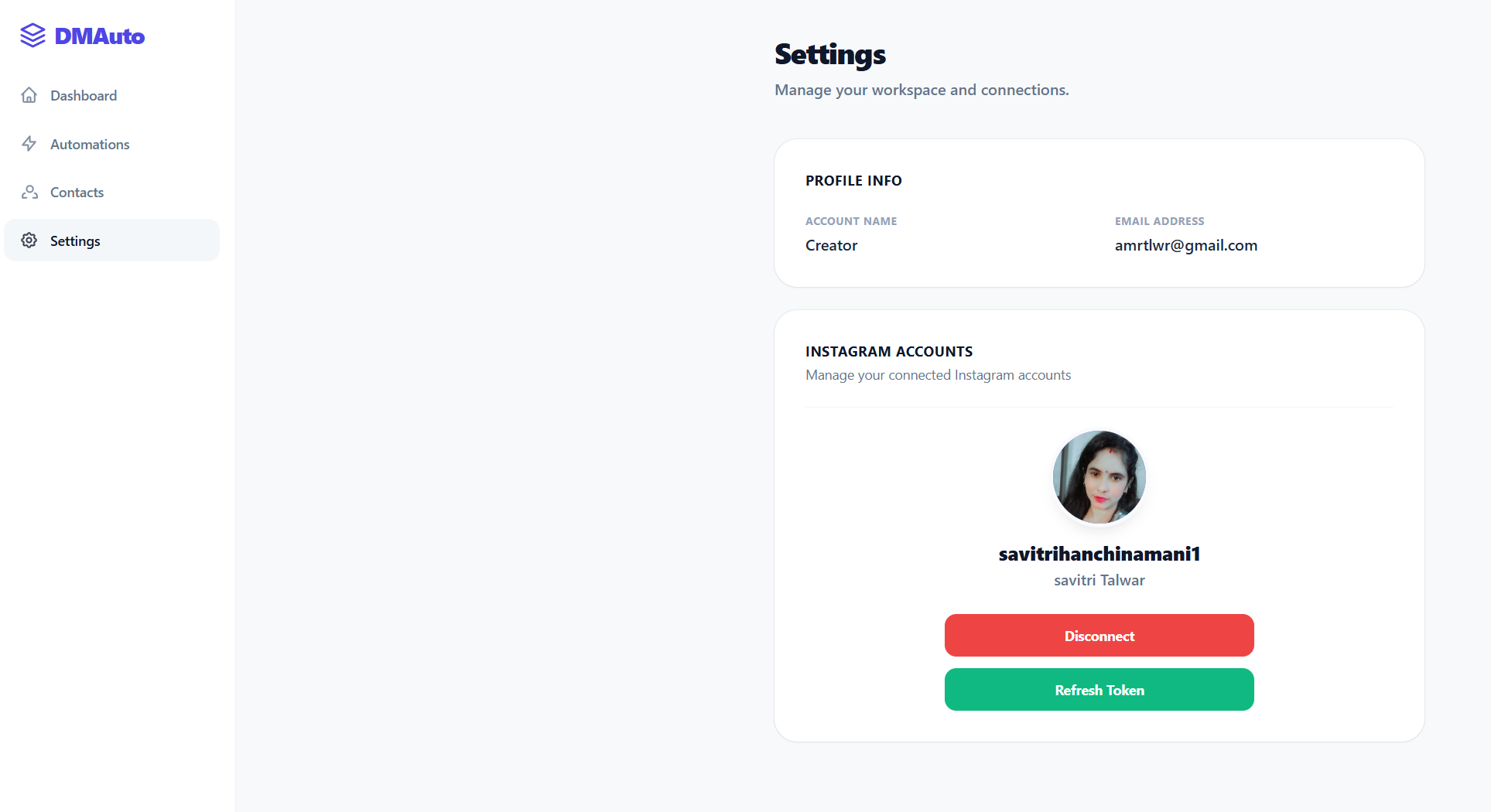 Dashboard View
