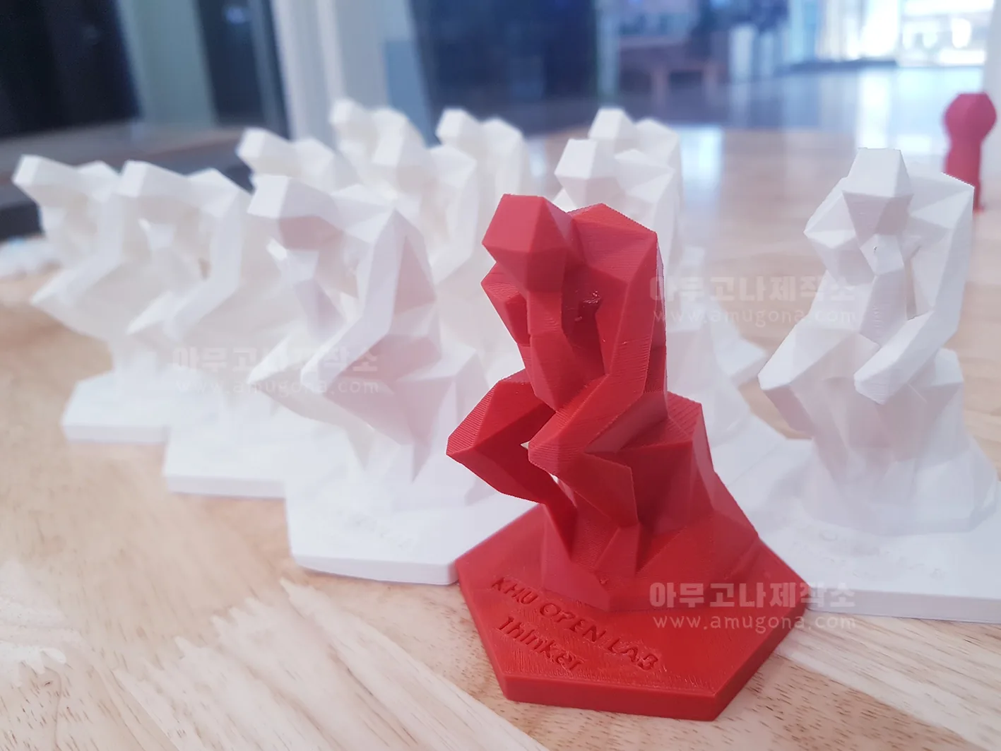 경희대학교, 생각하는 동상 + 각인 3D프린팅 출력