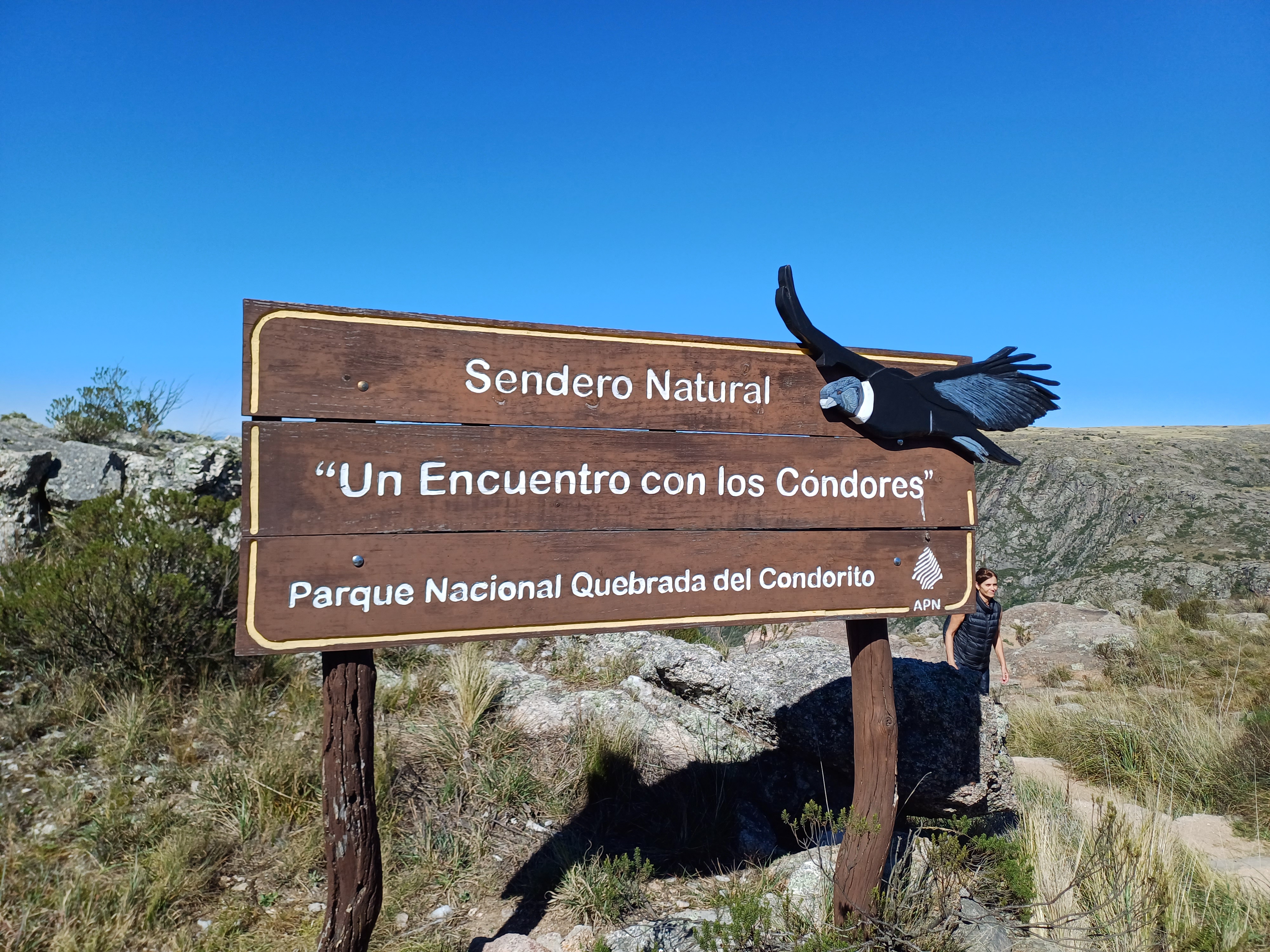 Sendero en el Parque Nacional Quebrada del Condorito, Córdoba, 2024.