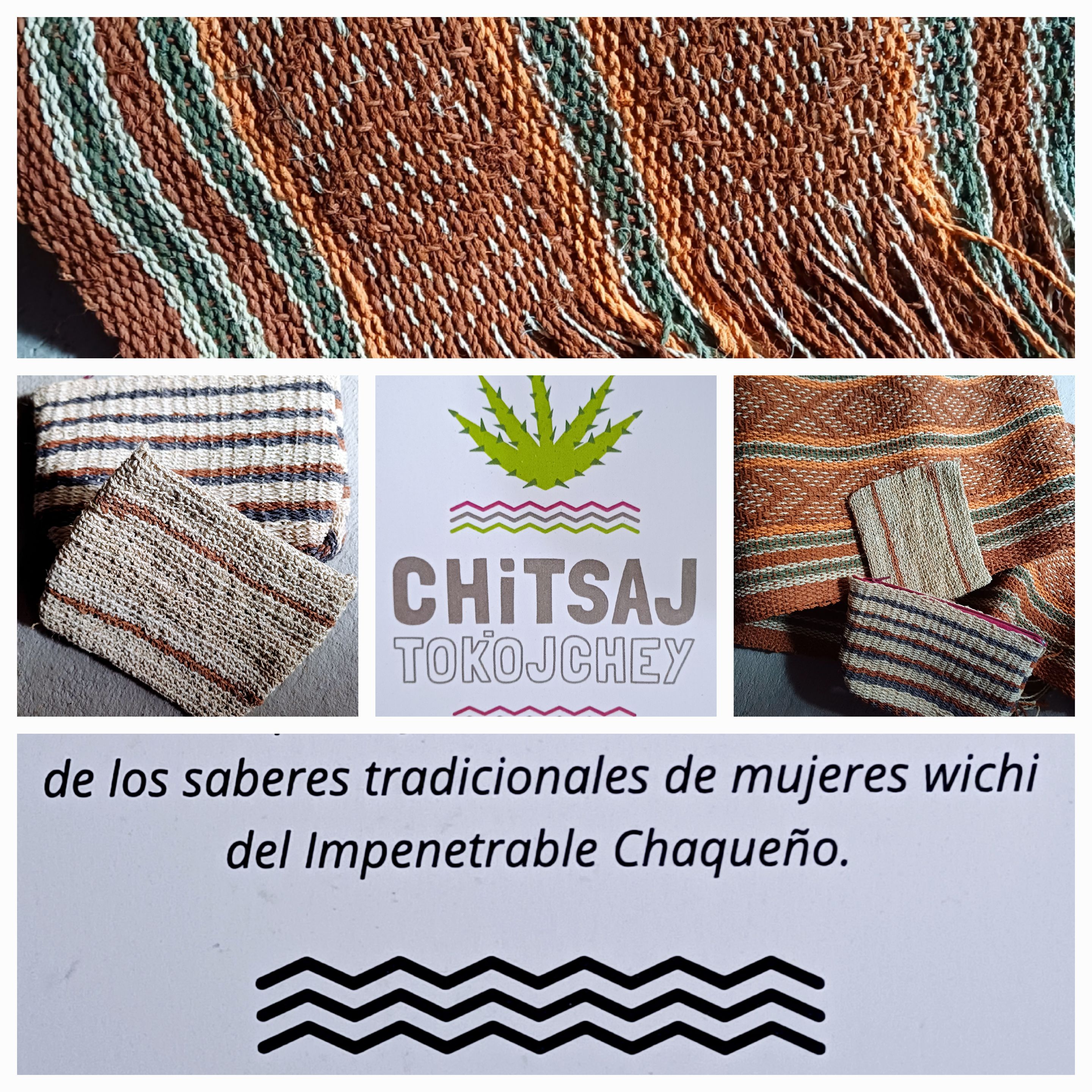 Artesanías en chaguar.