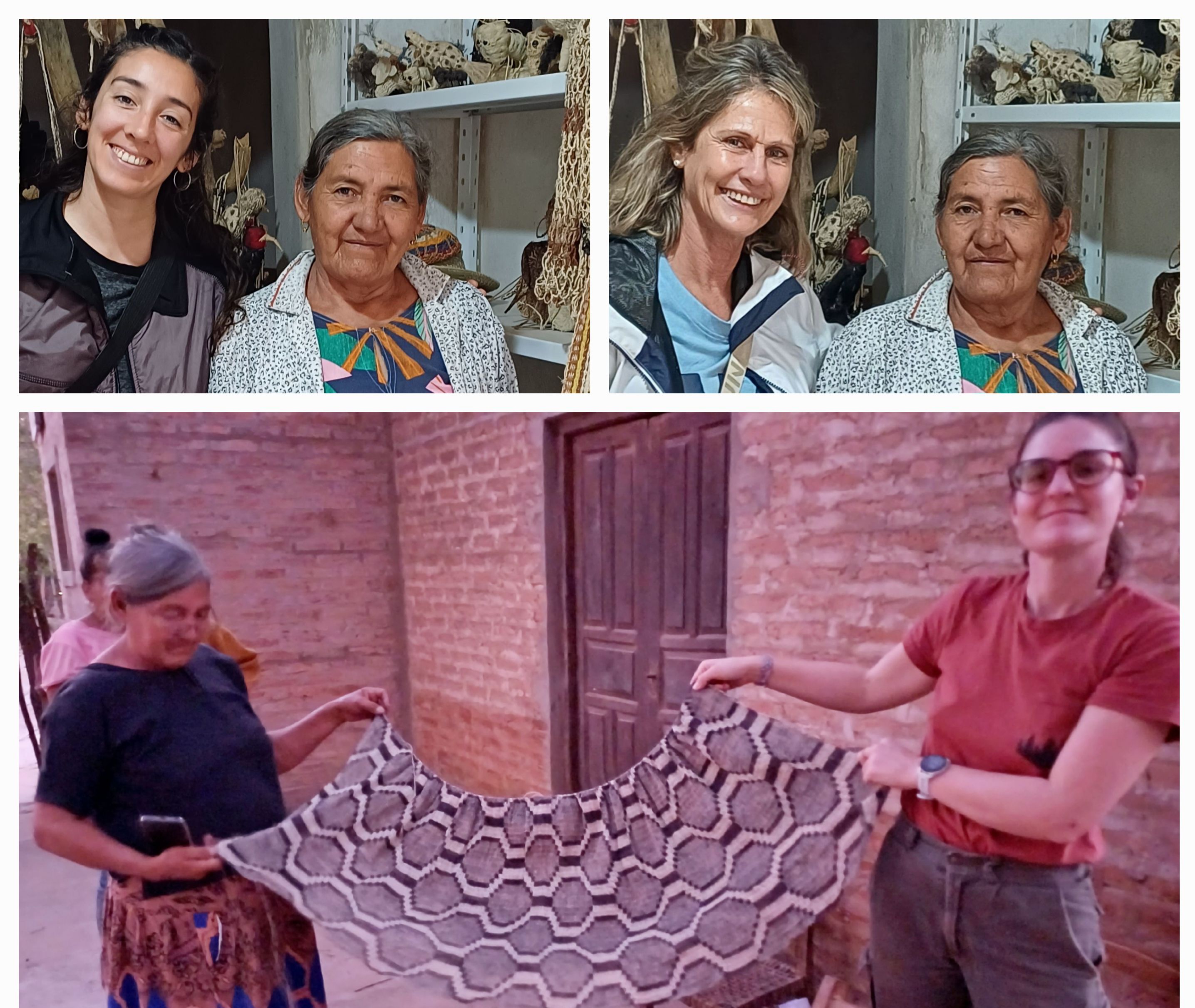 Elda con Fernanda, Mariela y Guadalupe.