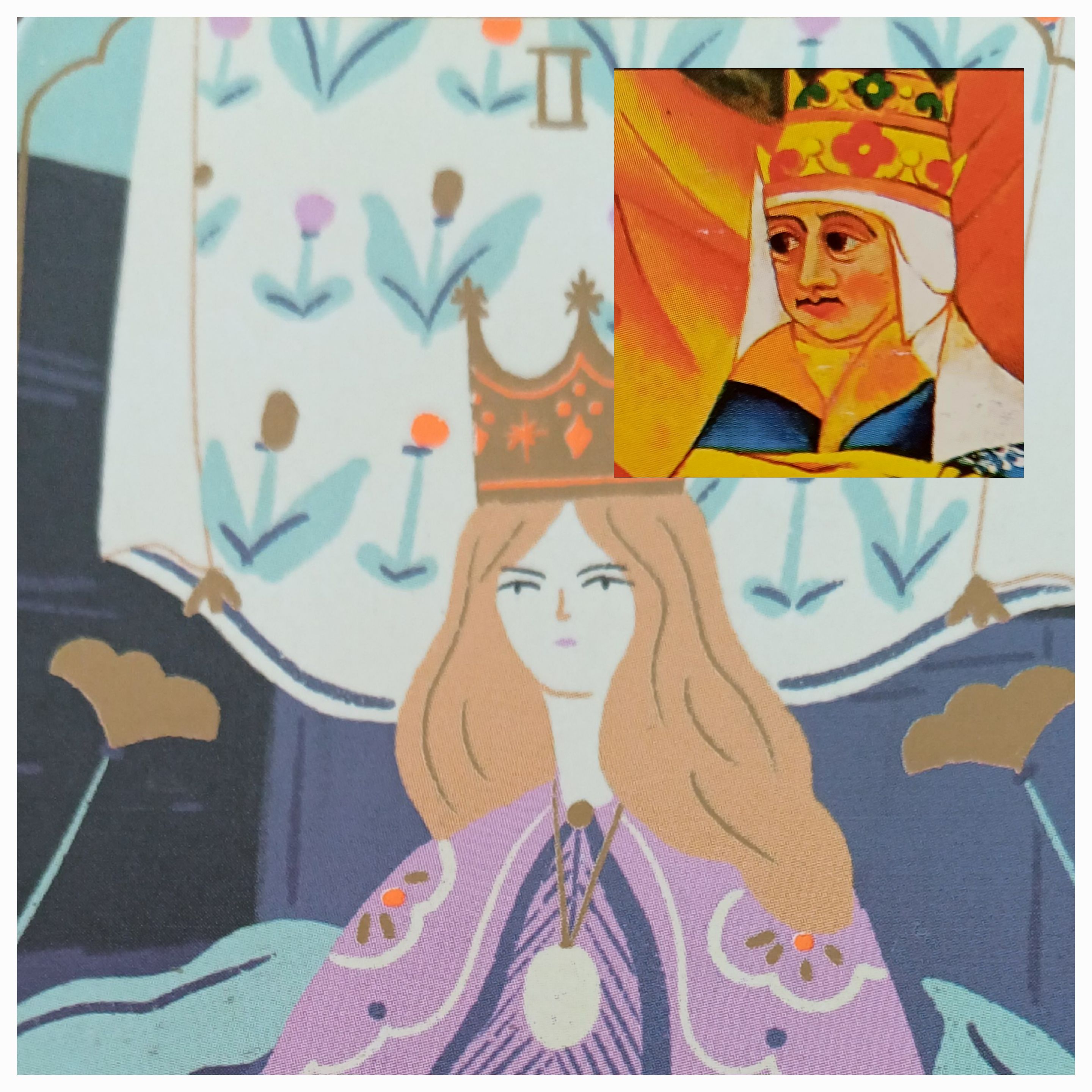Arcano II del Tarot de Magas Ilustradas y de Marsella, La Papisa.