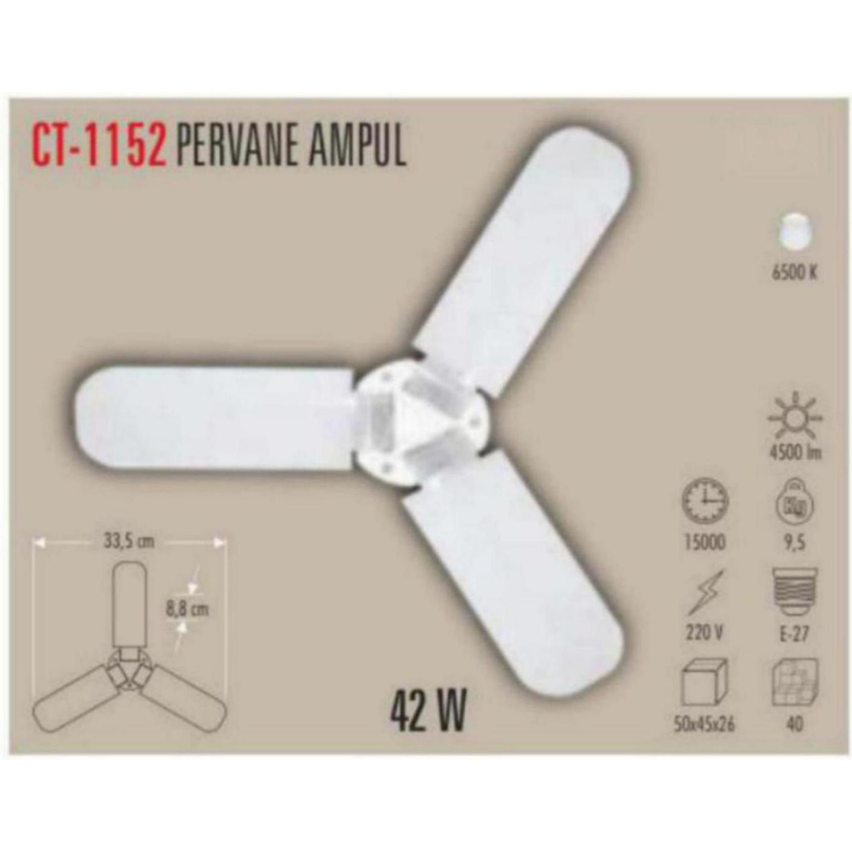 CT-1152 Pervane Ampul 42W