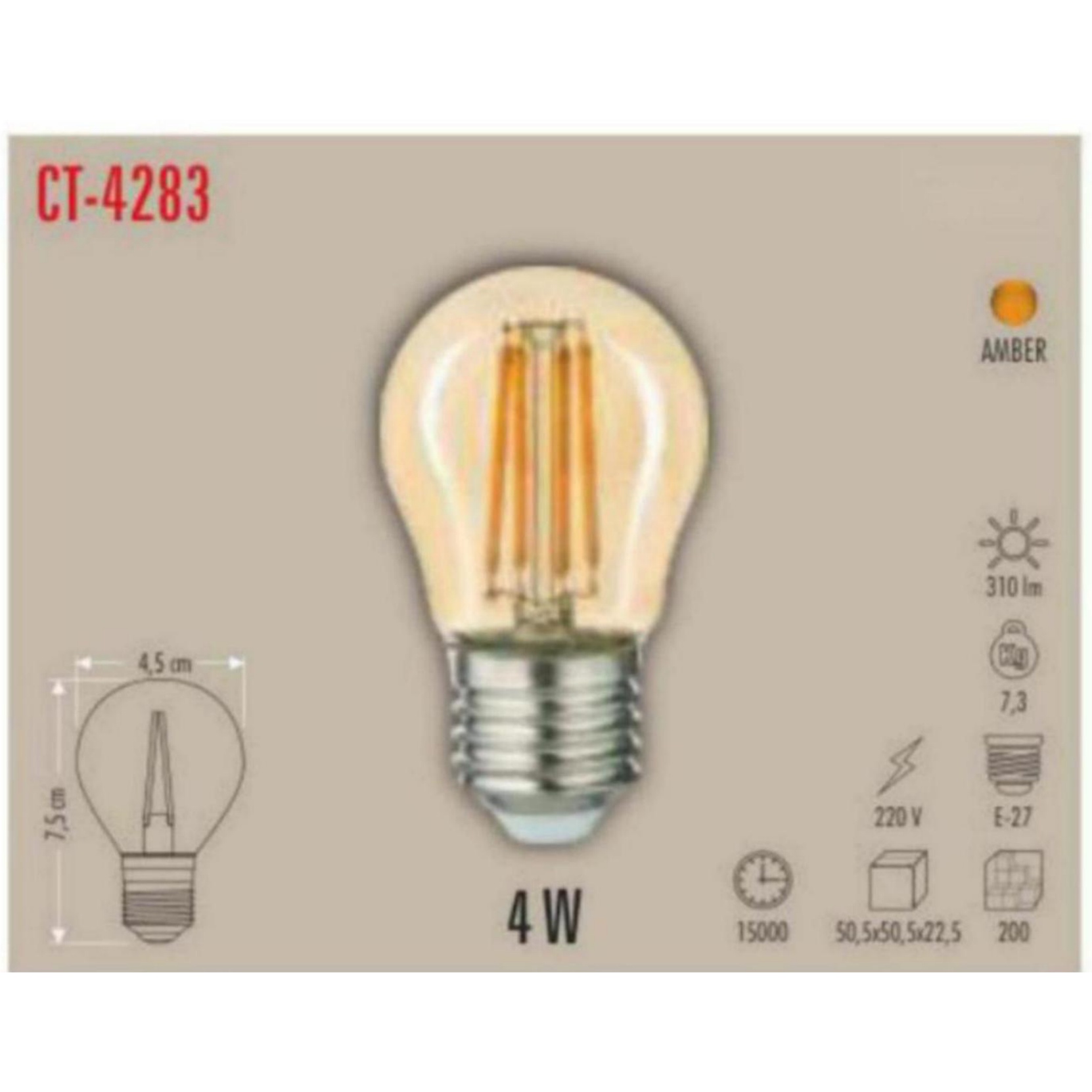 CT-4283 Filament LED Ampul 4W