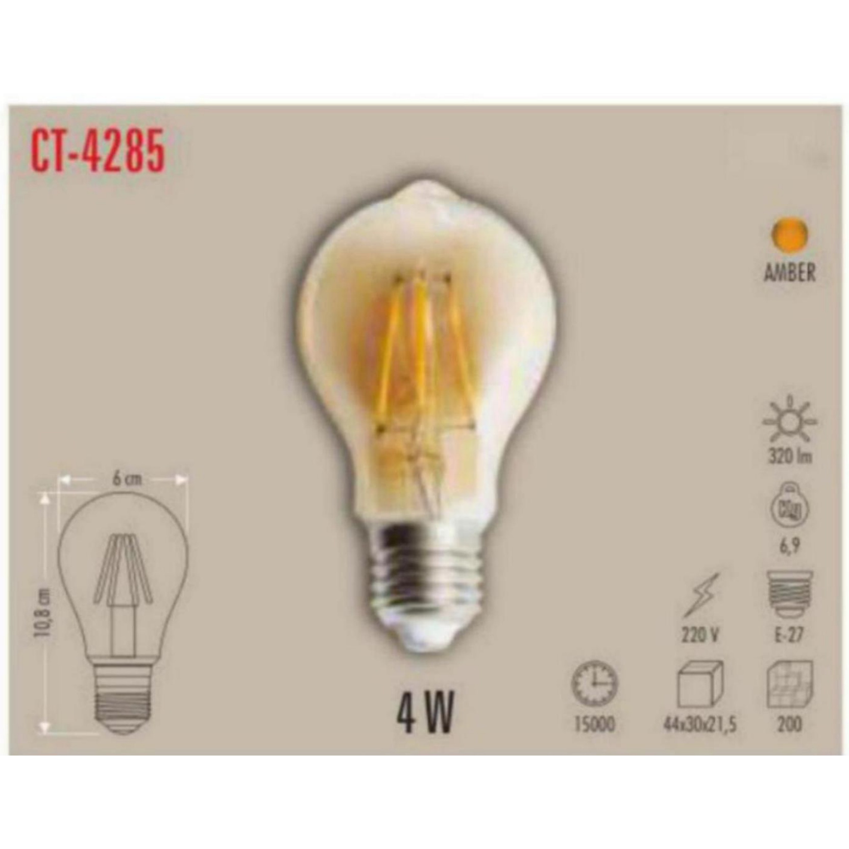 CT-4285 Filament LED Ampul 4W