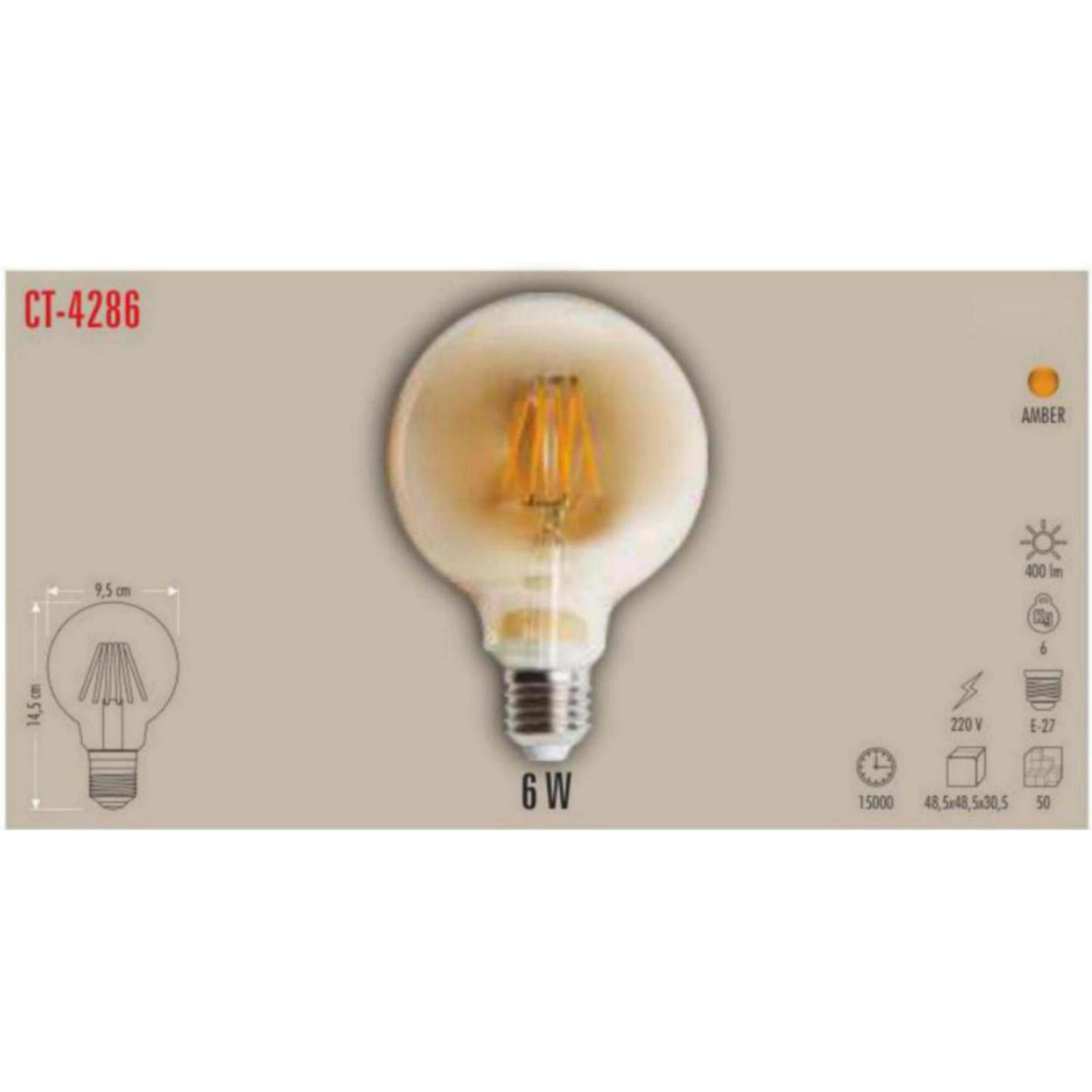 CT-4286 Filament LED Ampul 6W