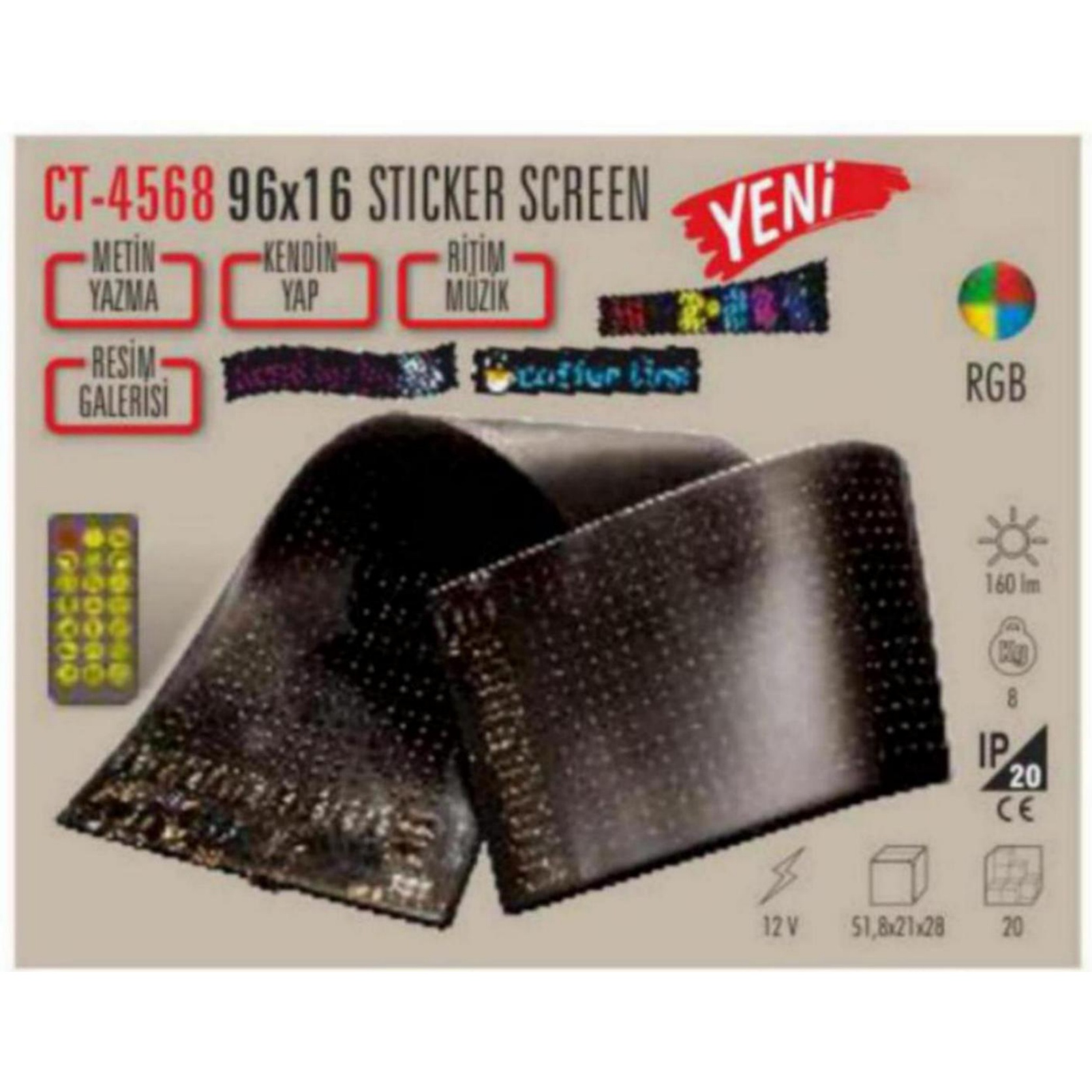 CT-4568 96x16 Sticker Screen