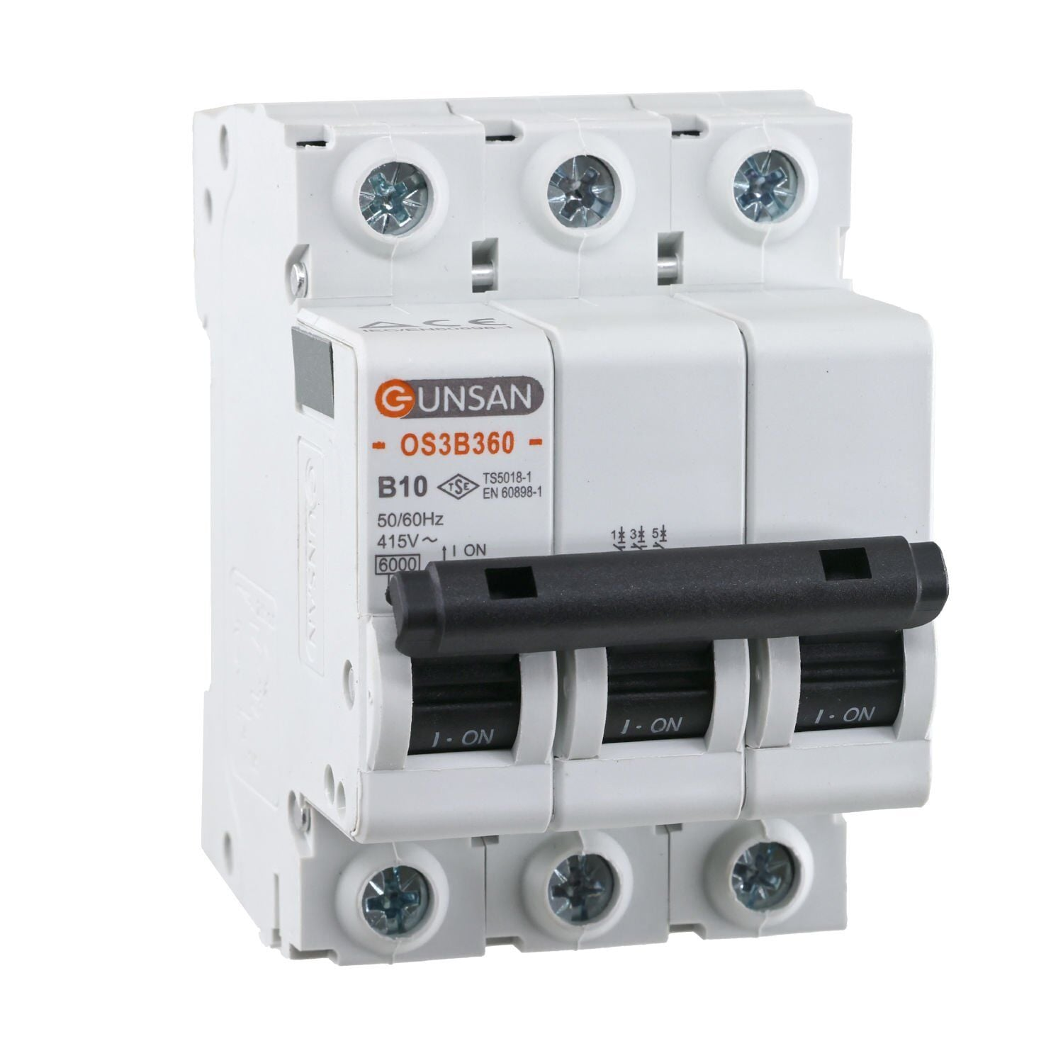 3x10A 6 kA B Tip Günsan Otomatik Sigorta